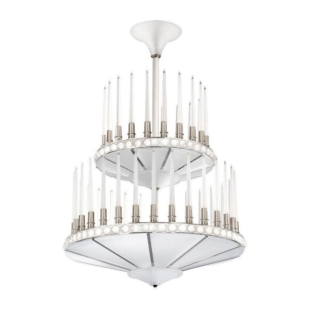 178-Light Crystal LED Chandelier / Nickel