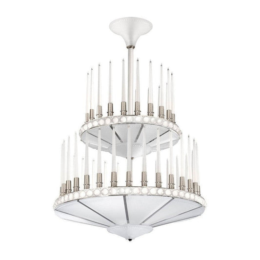 178-Light Crystal LED Chandelier / Nickel
