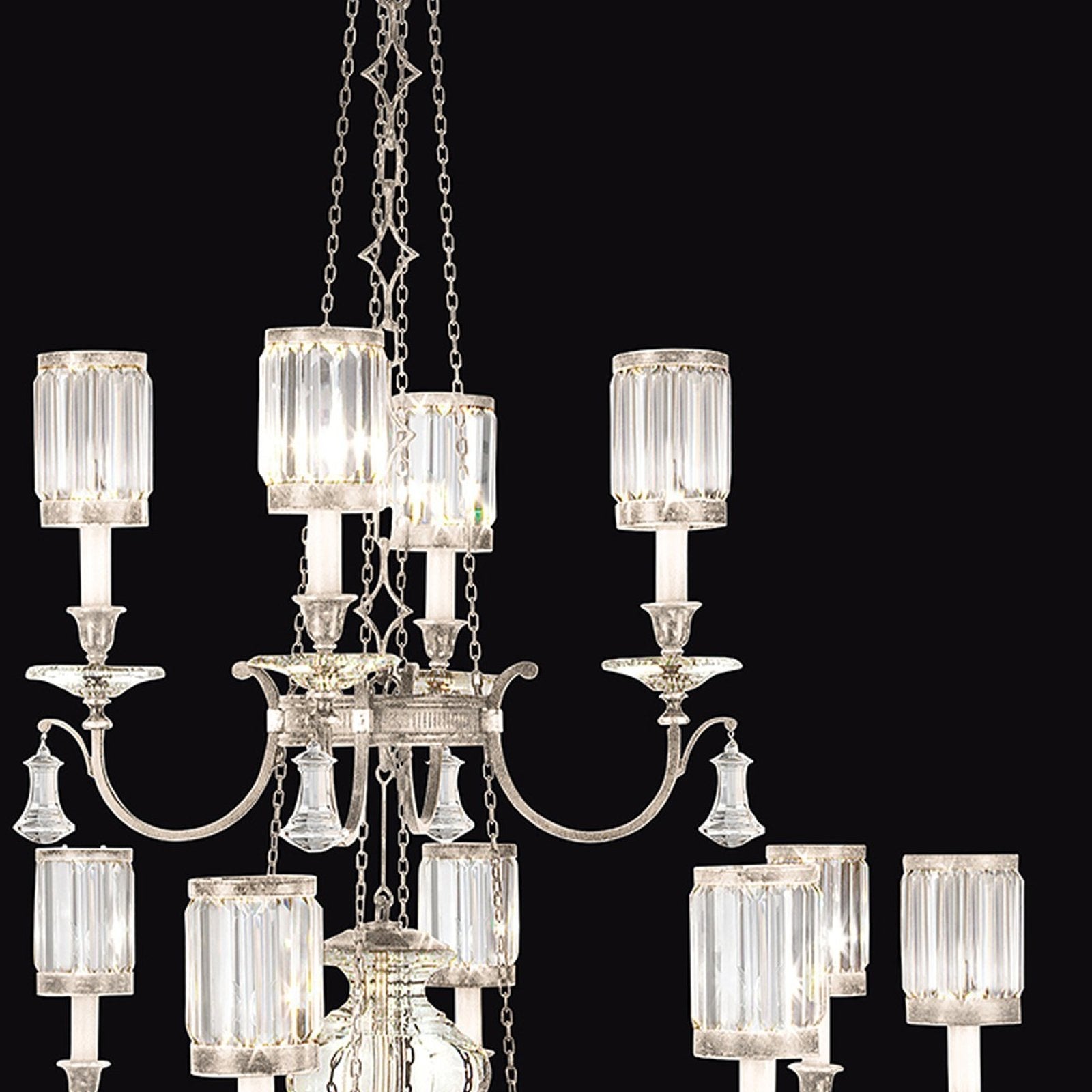 53-Inch Crystal Shade Round Chandelier