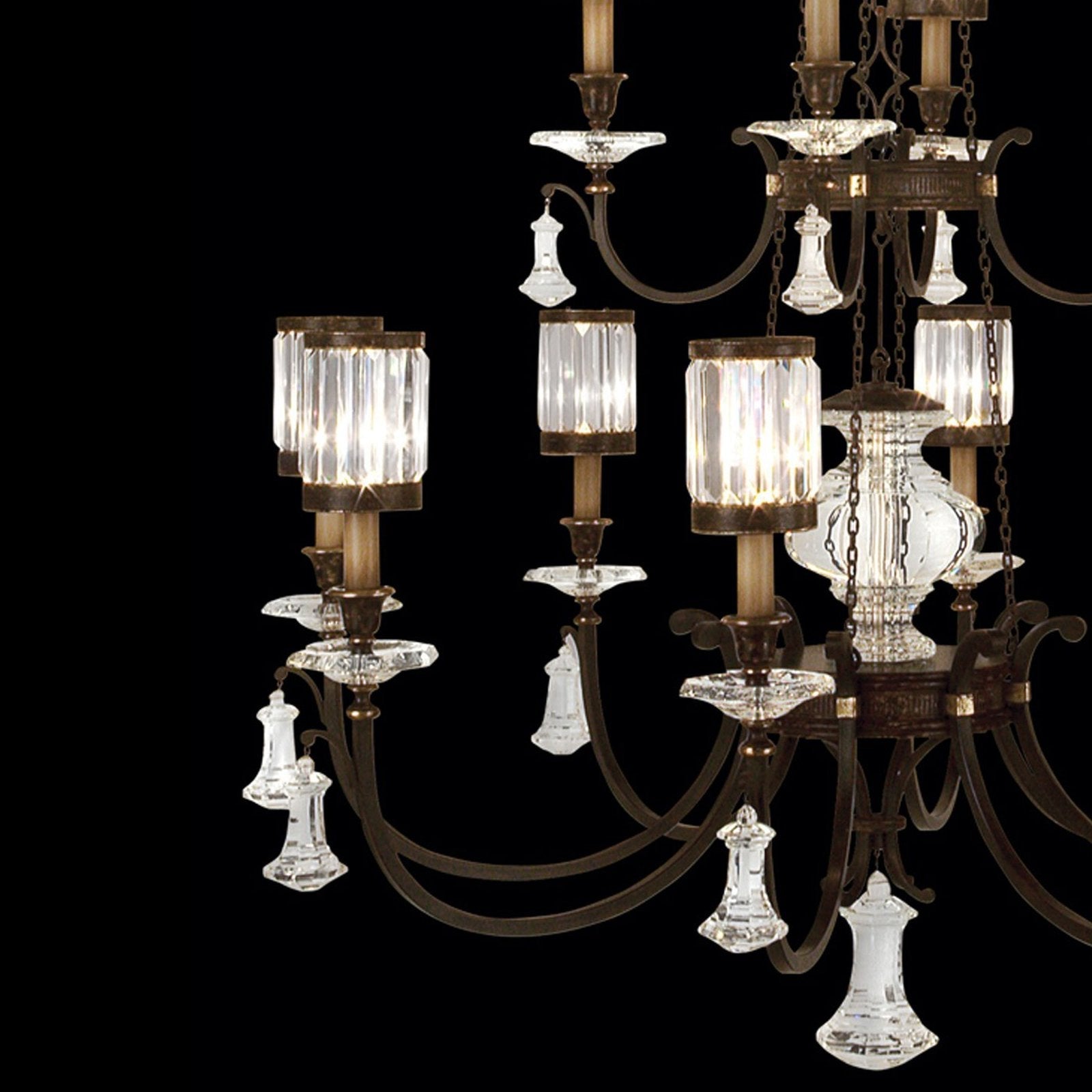 53-Inch Crystal Shade Round Chandelier