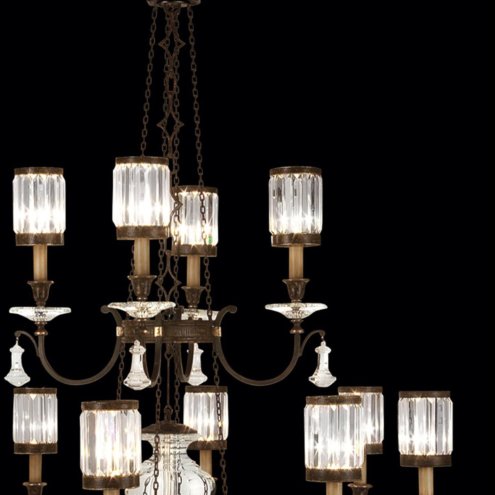 53-Inch Crystal Shade Round Chandelier