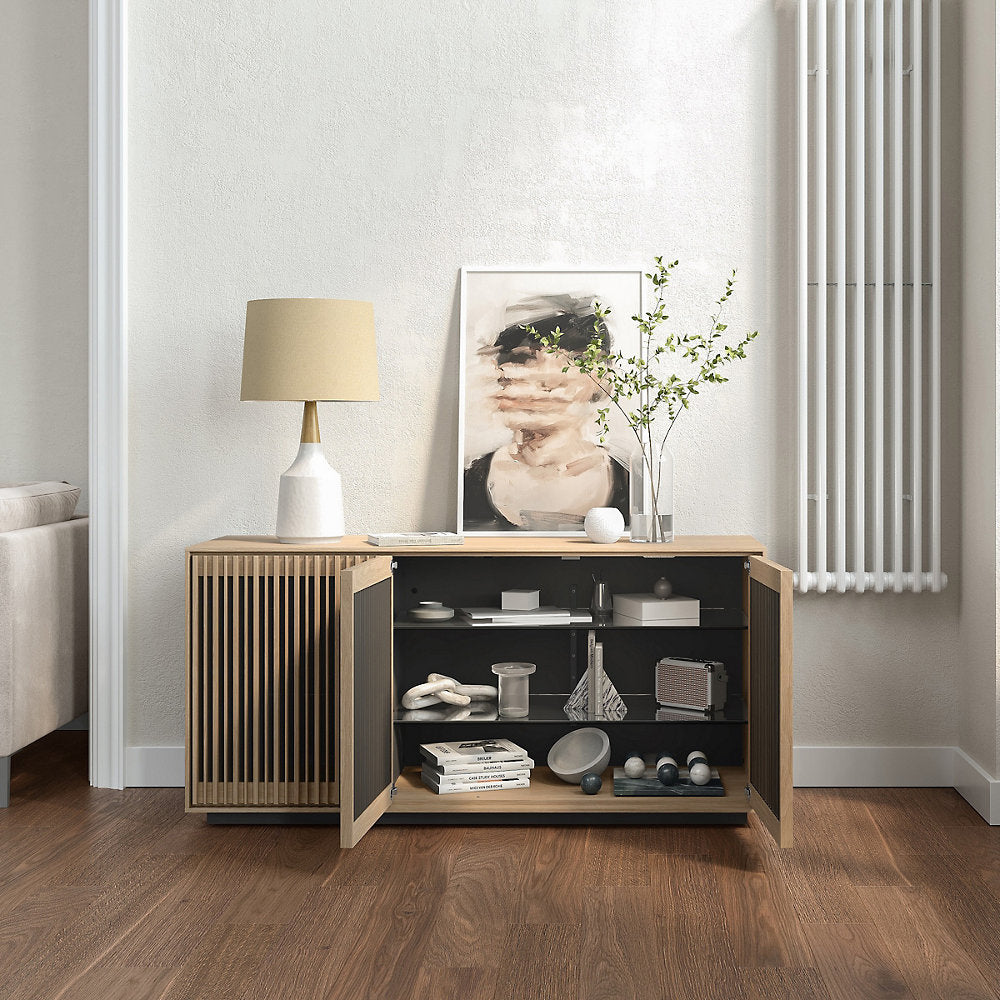 Profile 3-Door Media Storage Console