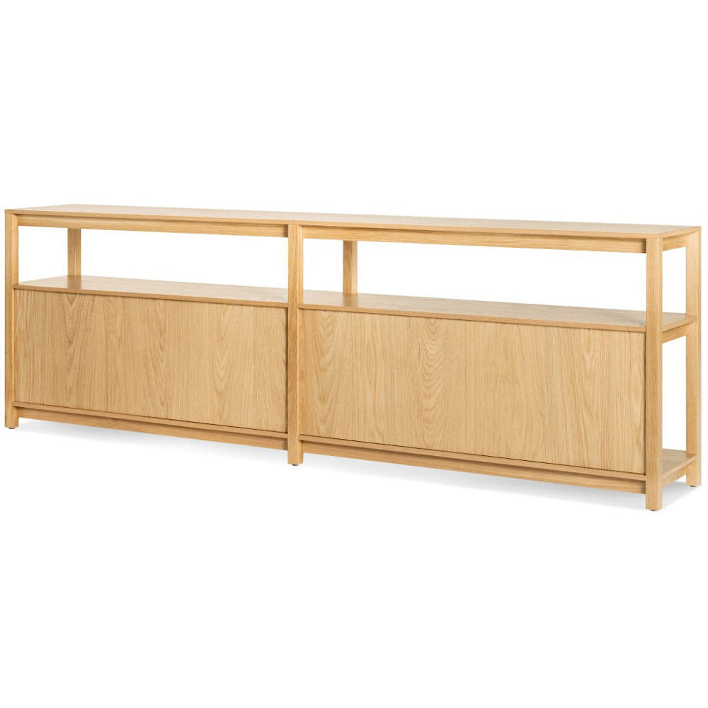 Open Plan Long and Low Bookcase