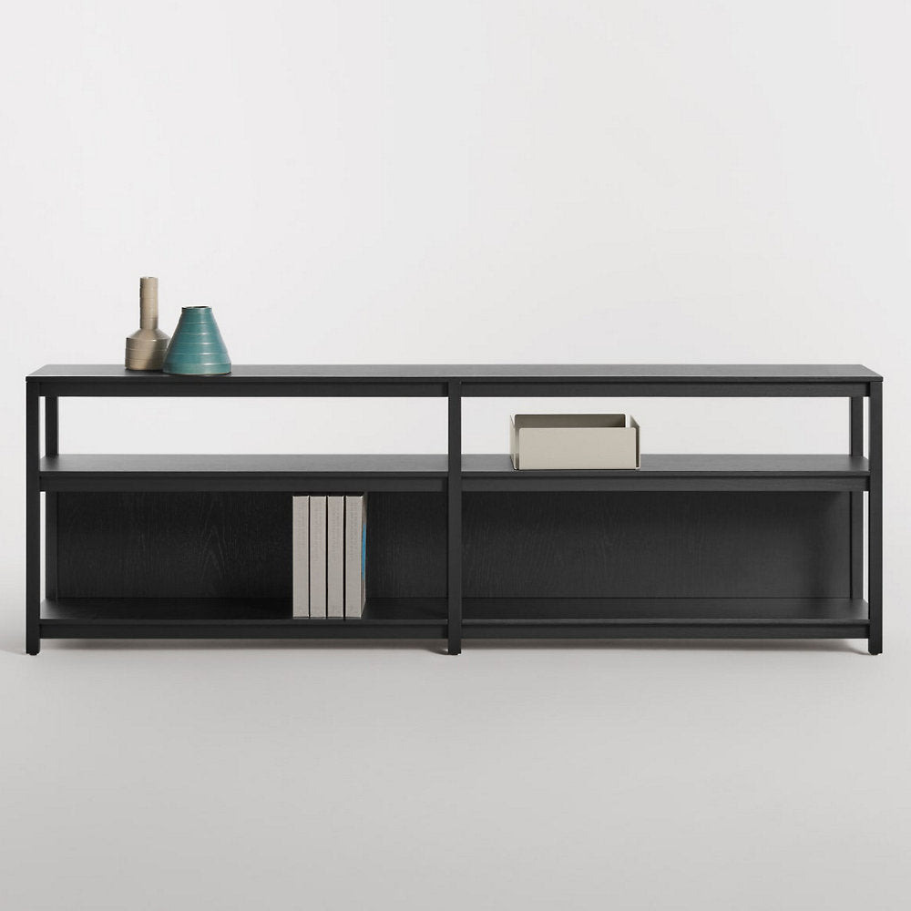 Open Plan Long and Low Bookcase