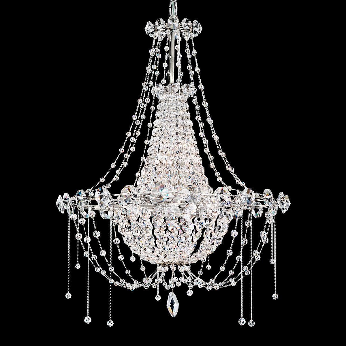 Cascading Crystal Basket Chandelier / Default Title