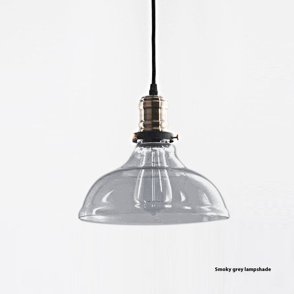 Retro Single-Head Glass Pendant Light